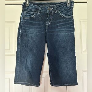 Silver Suki mid rise bermuda jeans